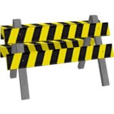 Construction site barrier
